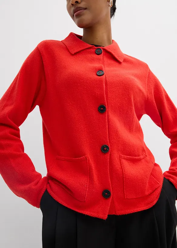 Pleten&yacute; kab&aacute;tek z visk&oacute;zov&eacute; směsi, bonprix