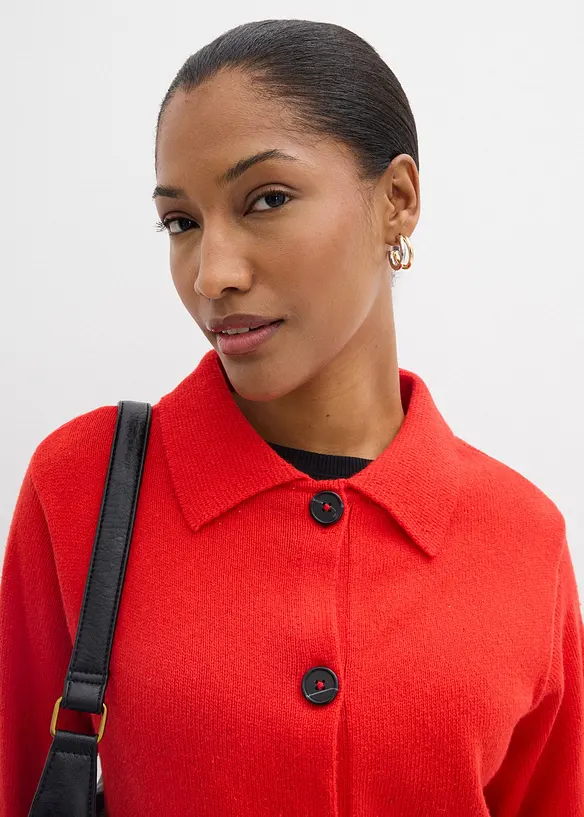 Pleten&yacute; kab&aacute;tek z visk&oacute;zov&eacute; směsi, bonprix