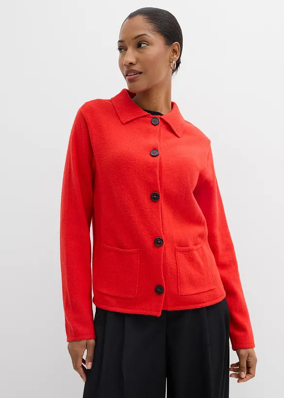 Pleten&yacute; kab&aacute;tek z visk&oacute;zov&eacute; směsi, bonprix