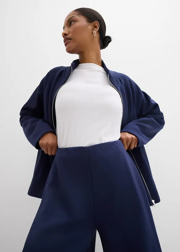 &Scaron;irok&eacute; kalhoty s postrann&iacute;m skladem, z modalov&eacute; směsi, bonprix