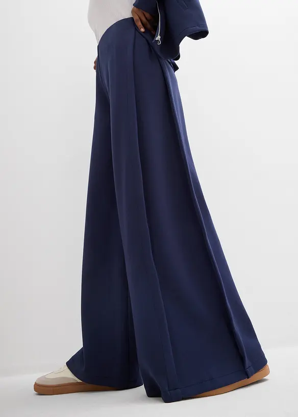 &Scaron;irok&eacute; kalhoty s postrann&iacute;m skladem, z modalov&eacute; směsi, bonprix