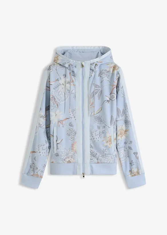 Mikina na zap&iacute;n&aacute;n&iacute;, s potiskem, bonprix