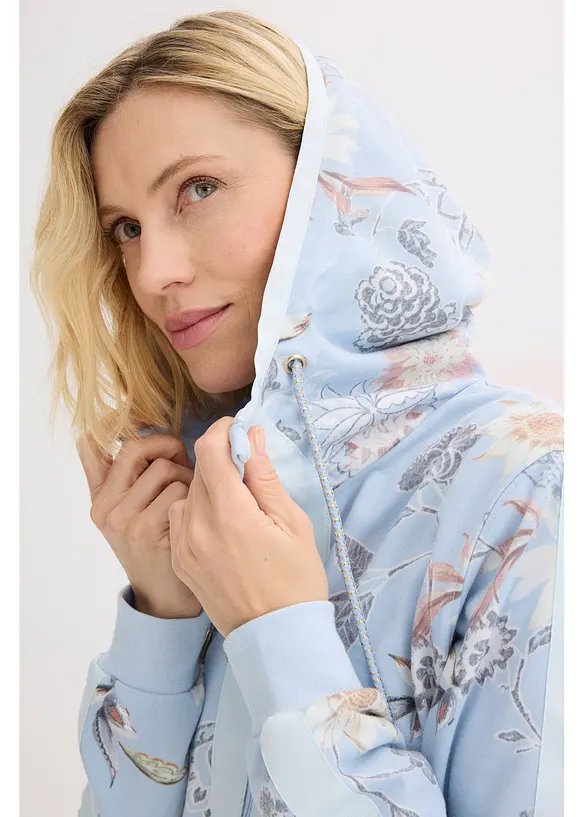 Mikina na zap&iacute;n&aacute;n&iacute;, s potiskem, bonprix