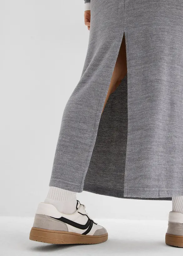 Tepl&aacute;kov&aacute; sukně s pleten&yacute;m vzhledem, bonprix