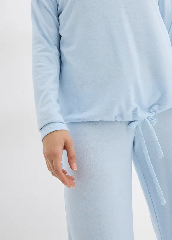 Oversized mikina s pleten&yacute;m vzhledem, bonprix