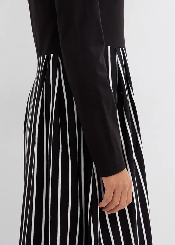 &Scaron;aty z bavlněn&eacute;ho žerzeje, midi d&eacute;lka, bonprix