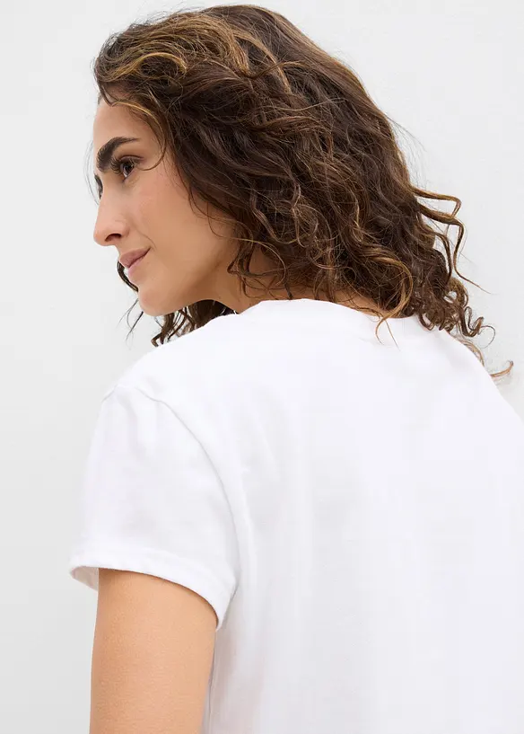 Tričko z čist&eacute; organick&eacute; bavlny (2 ks v balen&iacute;), bonprix