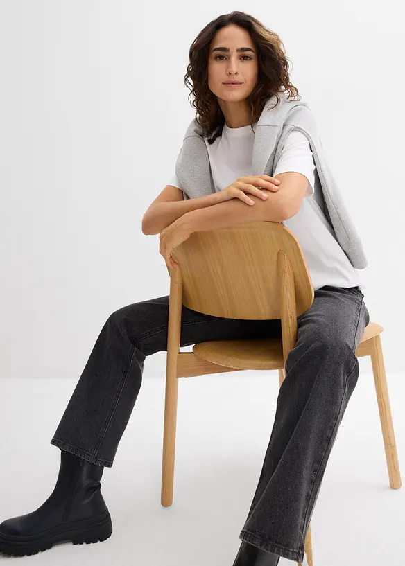 Dlouh&eacute; tričko z čist&eacute; organick&eacute; bavlny (2 ks v balen&iacute;), bonprix