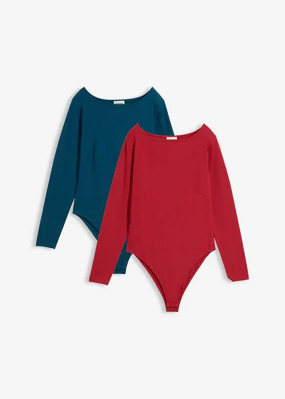 Body s dlouh&yacute;m ruk&aacute;vem (2 ks v balen&iacute;), bonprix