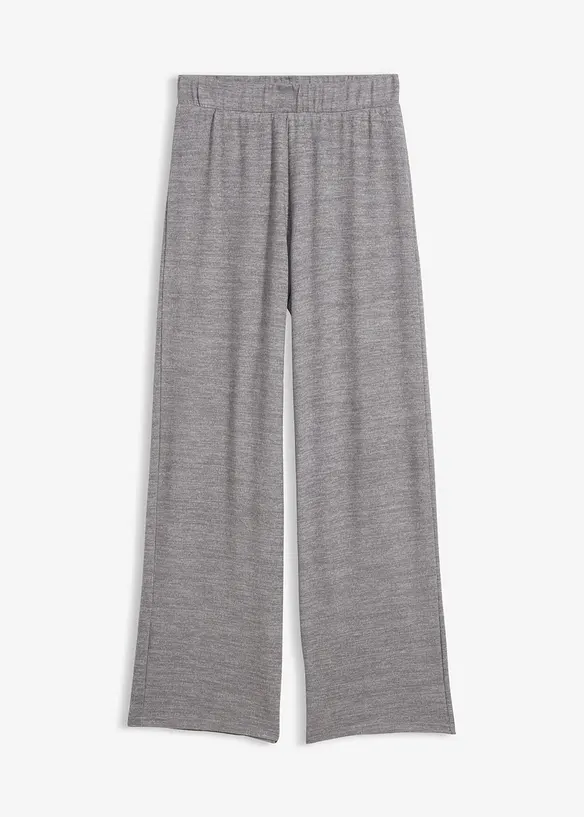 Žerzejov&eacute; kalhoty se vzhledem pleteniny, bonprix