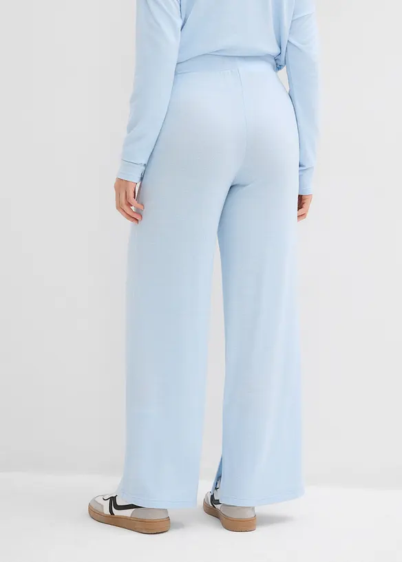 Žerzejov&eacute; kalhoty se vzhledem pleteniny, bonprix