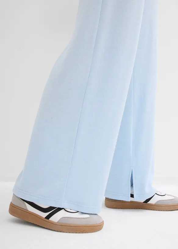 Žerzejov&eacute; kalhoty se vzhledem pleteniny, bonprix