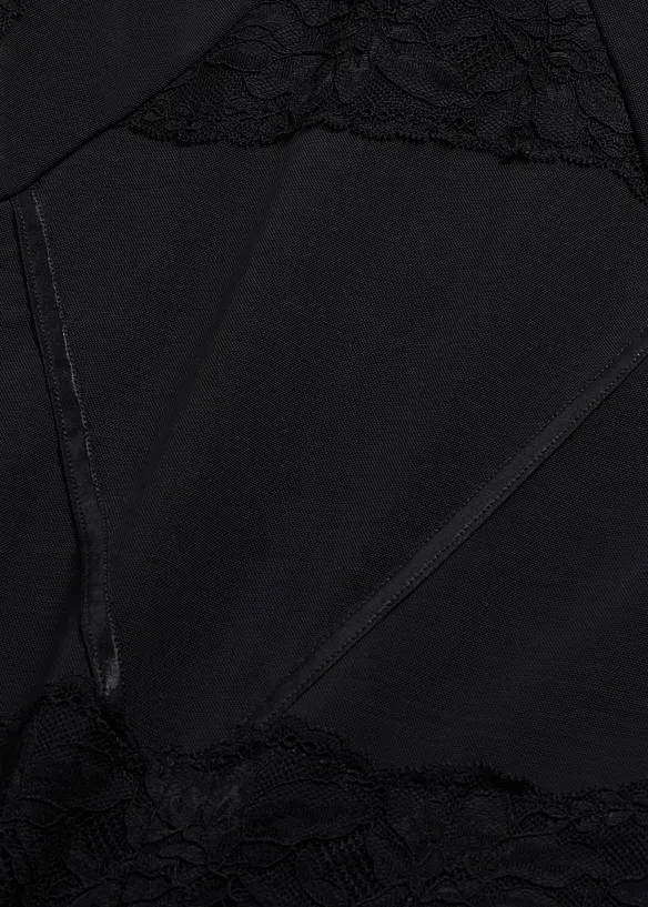 Stahovac&iacute; body s lehk&yacute;m tvaruj&iacute;c&iacute;m efektem a krajkou, bonprix