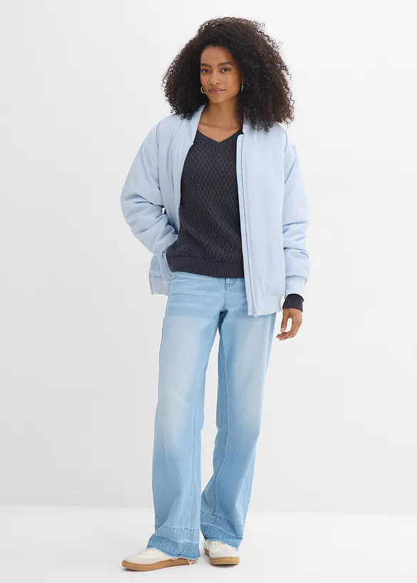 Svetr z bavlněn&eacute; směsi, bonprix