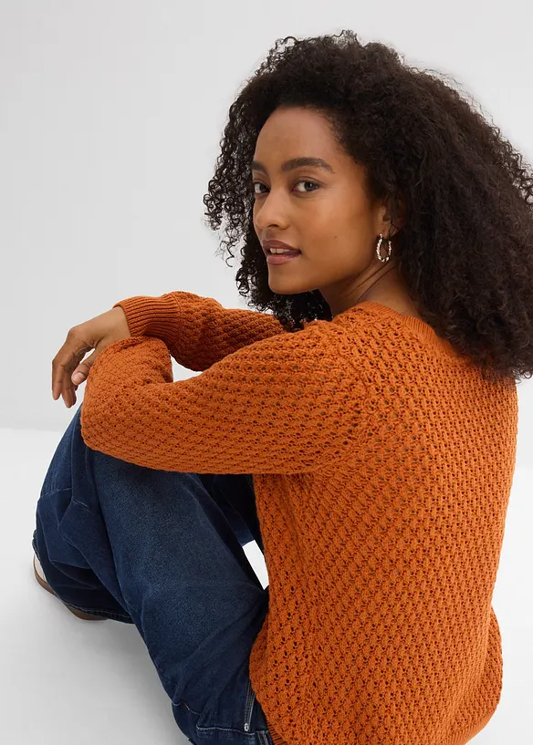 Svetr z bavlněn&eacute; směsi, bonprix