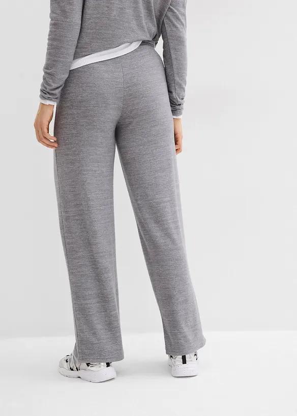 Žerzejov&eacute; kalhoty se vzhledem pleteniny, bonprix