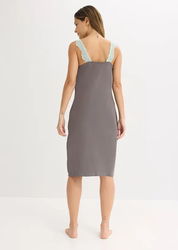 Nočn&iacute; ko&scaron;ile s visk&oacute;zou a krajkou, bonprix