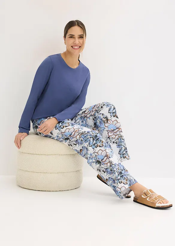 Pyžamo z měkk&eacute; bavlny, bonprix