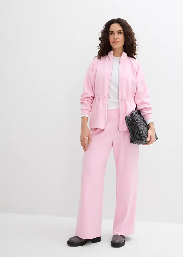 Mikina na zap&iacute;n&aacute;n&iacute;, z měkk&eacute;ho materi&aacute;lu scuba, bonprix