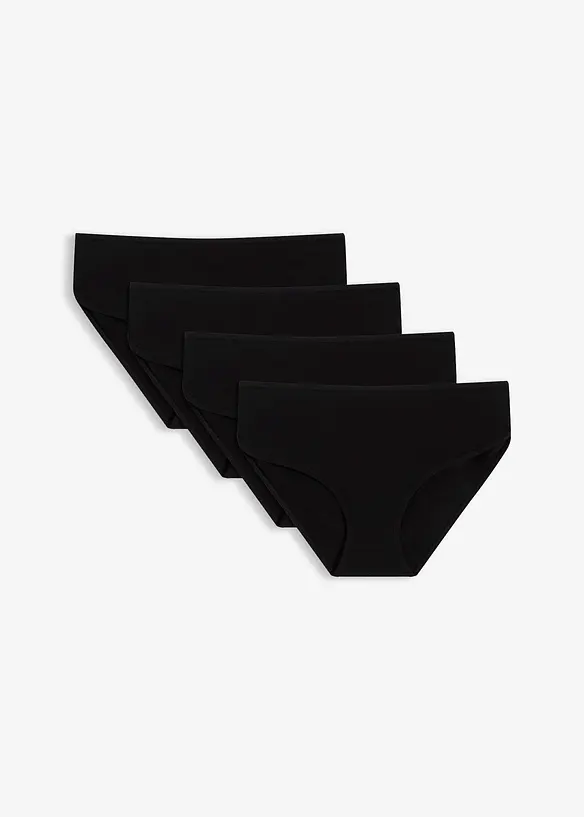 Bokov&eacute; maxikalhotky s organickou bavlnou (4 ks v balen&iacute;), bonprix