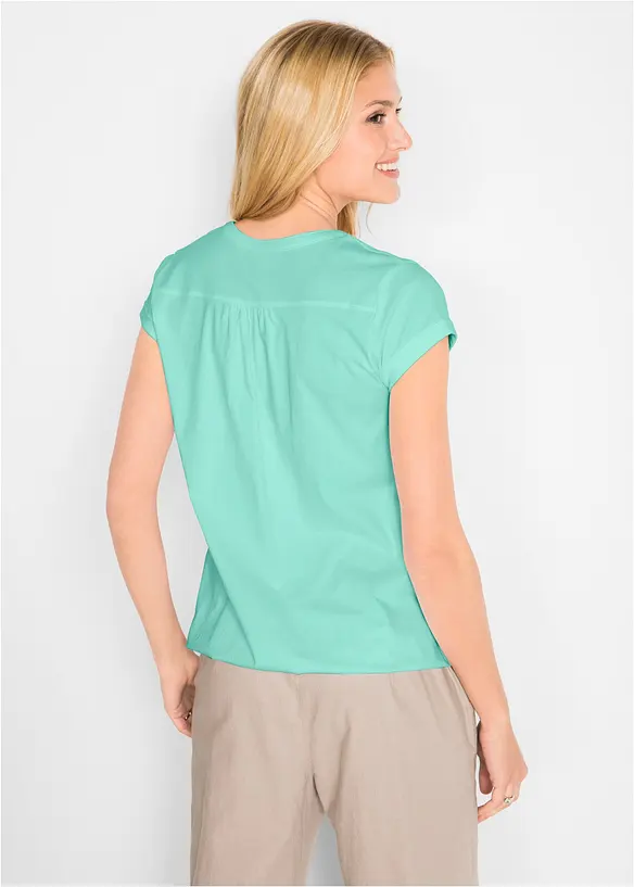 Bavlněn&eacute; tričko, kr&aacute;tk&yacute; ruk&aacute;v, bonprix