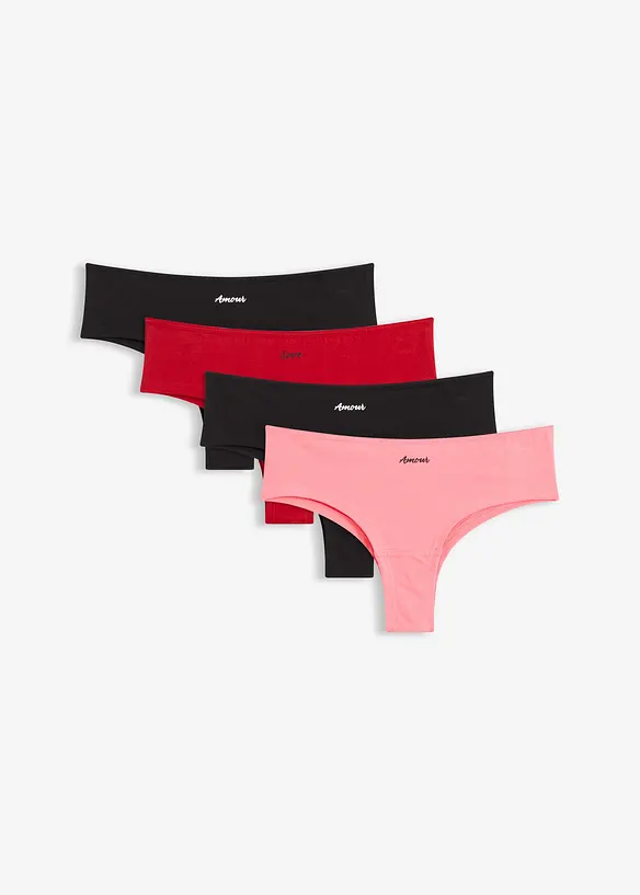 Brazilsk&eacute; kalhotky (4 ks v balen&iacute;), bonprix