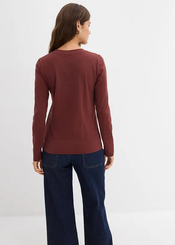 Přil&eacute;hav&eacute; triko s dlouh&yacute;m ruk&aacute;vem, bonprix