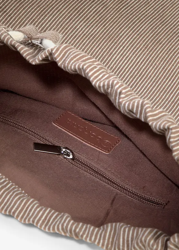 Pl&aacute;těn&yacute; batoh s pruhy, bonprix