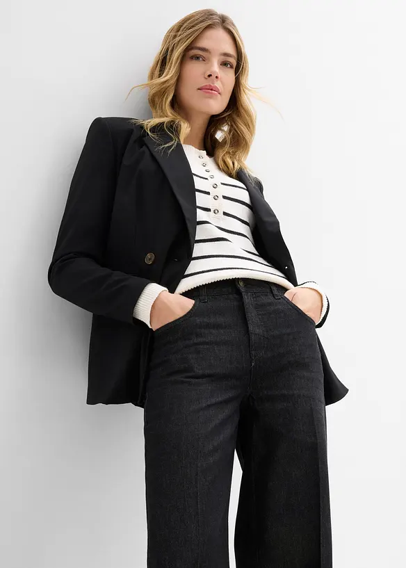 Dž&iacute;ny Wide Leg, Mid Waist, bonprix