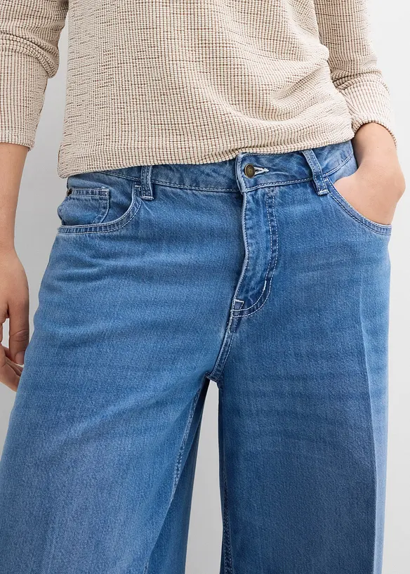 Dž&iacute;ny Wide Leg, Mid Waist, bonprix