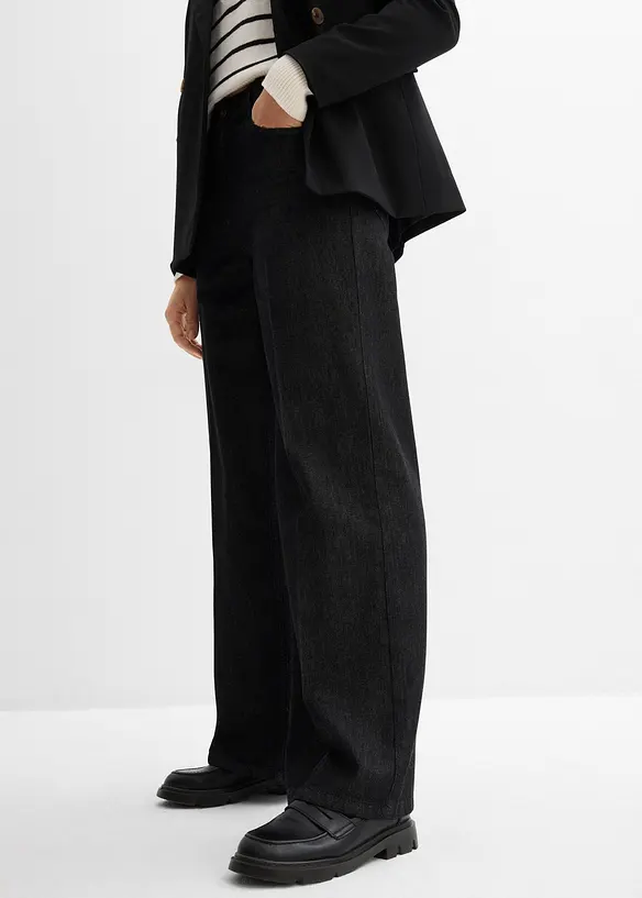 Dž&iacute;ny Wide Leg, Mid Waist, bonprix