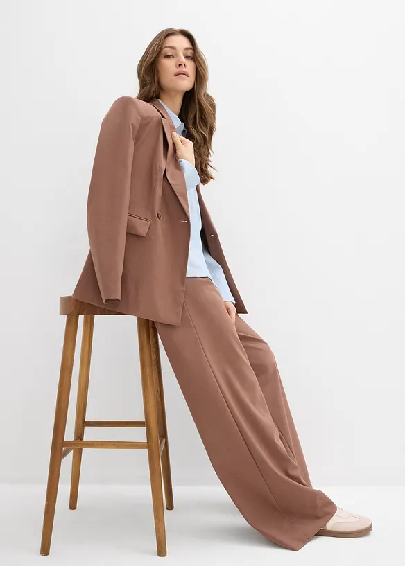 Kalhoty se sklady u pasu, bonprix