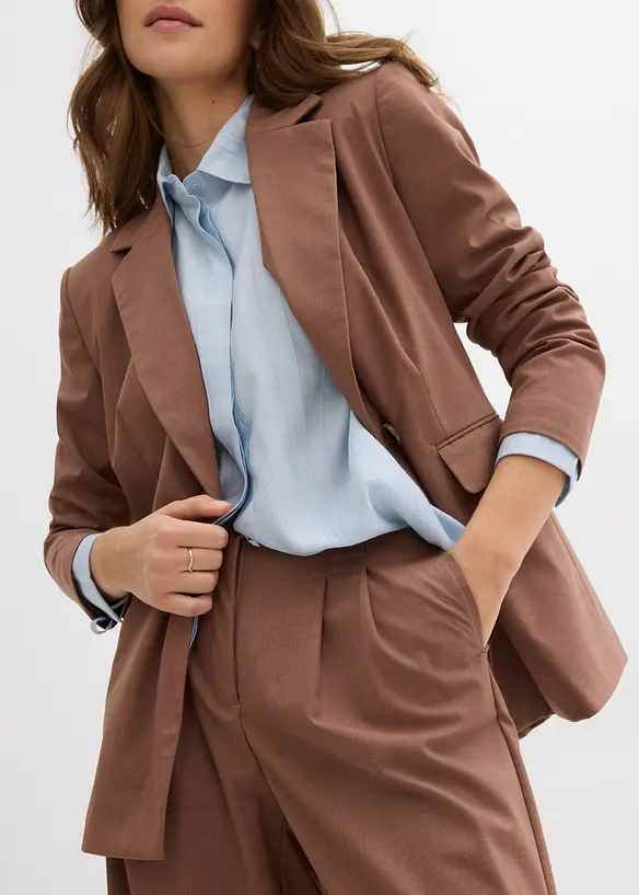 Kalhoty se sklady u pasu, bonprix