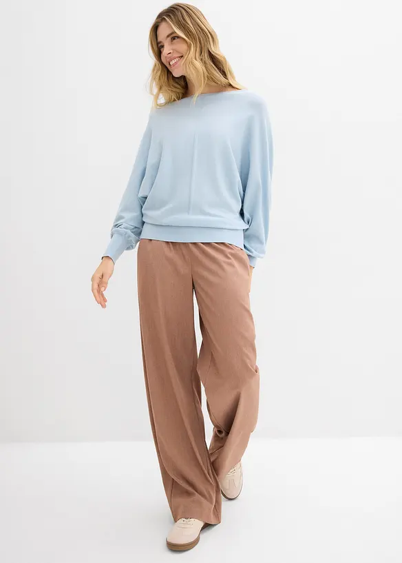 Svetr s netop&yacute;ř&iacute;mi ruk&aacute;vy, bonprix