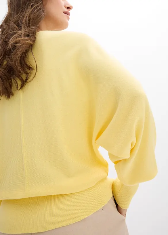 Svetr s netop&yacute;ř&iacute;mi ruk&aacute;vy, bonprix