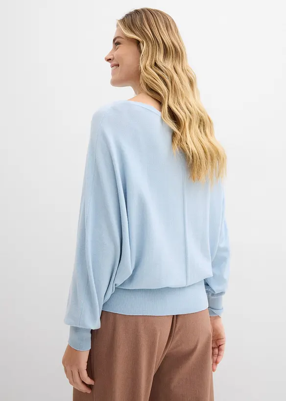 Svetr s netop&yacute;ř&iacute;mi ruk&aacute;vy, bonprix