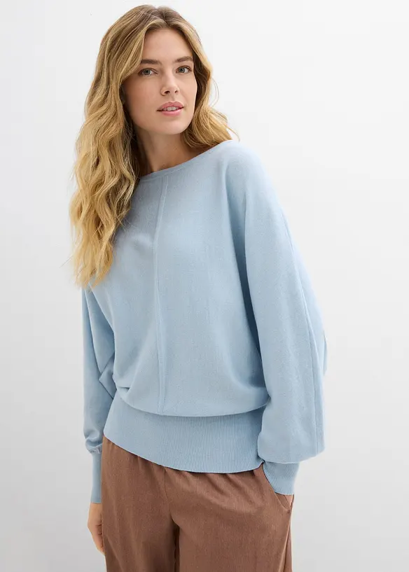 Svetr s netop&yacute;ř&iacute;mi ruk&aacute;vy, bonprix