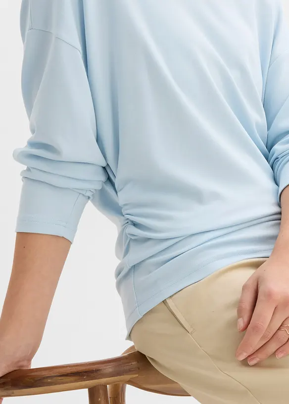 Tričko s dlouh&yacute;m ruk&aacute;vem, z pohodln&eacute;ho Punto di Roma, bonprix