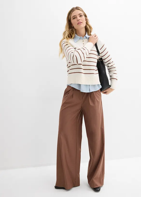 Svetr z čist&eacute; bavlny, bonprix