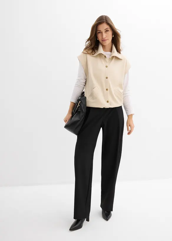 Vesta z pohodln&eacute;ho materi&aacute;lu scuba, bonprix