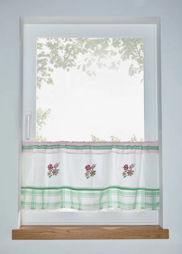 Vitr&aacute;žkov&aacute; z&aacute;clona s v&yacute;&scaron;ivkou, z organick&eacute; bavlny, bonprix