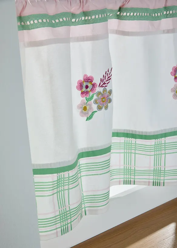 Vitr&aacute;žkov&aacute; z&aacute;clona s v&yacute;&scaron;ivkou, z organick&eacute; bavlny, bonprix