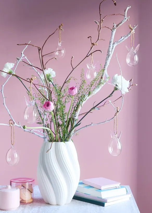 Skleněn&eacute; z&aacute;věsn&aacute; dekorace: zaj&iacute;čci (6 ks v balen&iacute;), bonprix