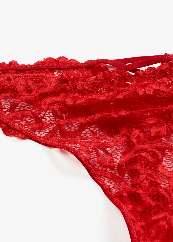 Tanga z měkk&eacute; krajky, bonprix