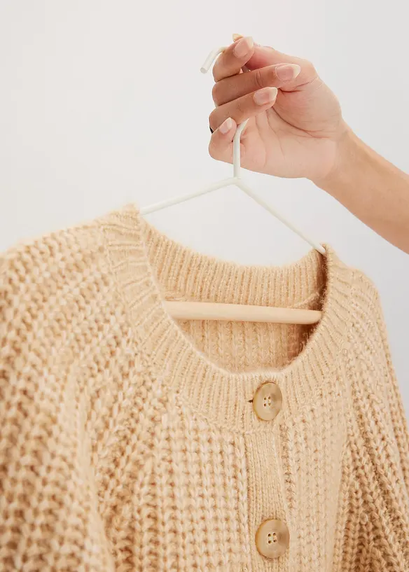 Oversized pleten&yacute; kab&aacute;tek, bonprix