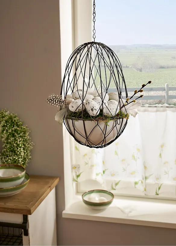 Z&aacute;věsn&aacute; dekorace: ko&scaron;&iacute;k s vaj&iacute;čky (27d&iacute;ln&aacute; sada), bonprix