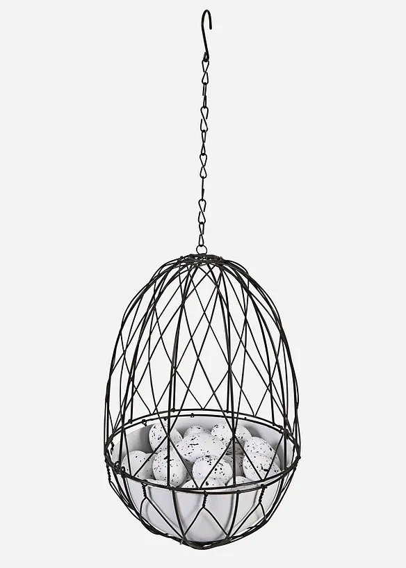 Z&aacute;věsn&aacute; dekorace: ko&scaron;&iacute;k s vaj&iacute;čky (27d&iacute;ln&aacute; sada), bonprix