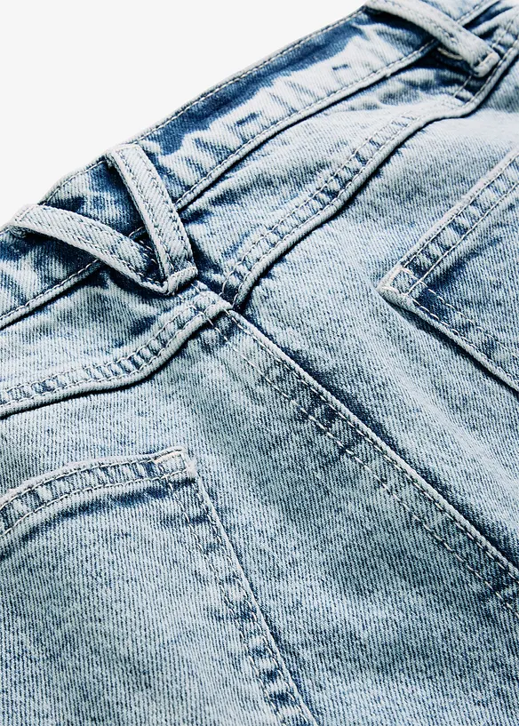 Dž&iacute;nov&aacute; sukně v d&eacute;lce midi, bonprix