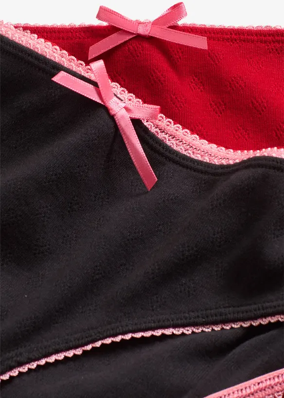 Kalhotky s ažurov&yacute;m vzhledem (5 ks v balen&iacute;), bonprix