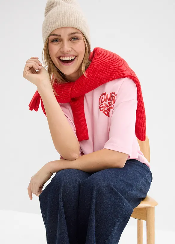 Boxy triko z těžk&eacute; bavlny, bonprix